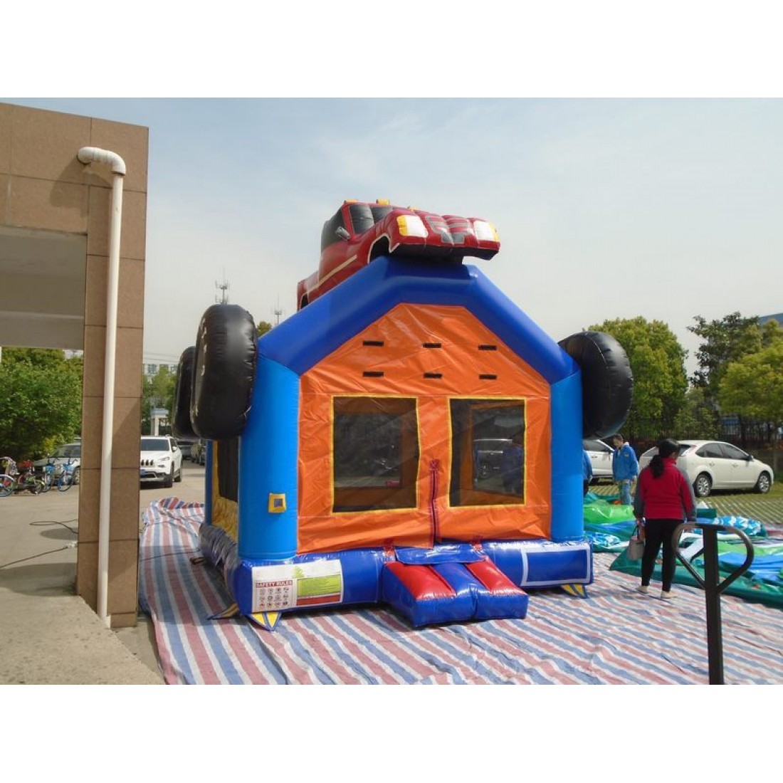 dump truck bounce house