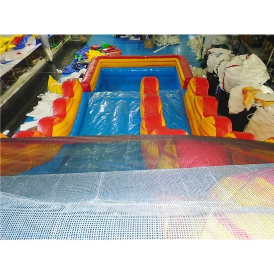 Inflatable Fire And Ice Water Slide