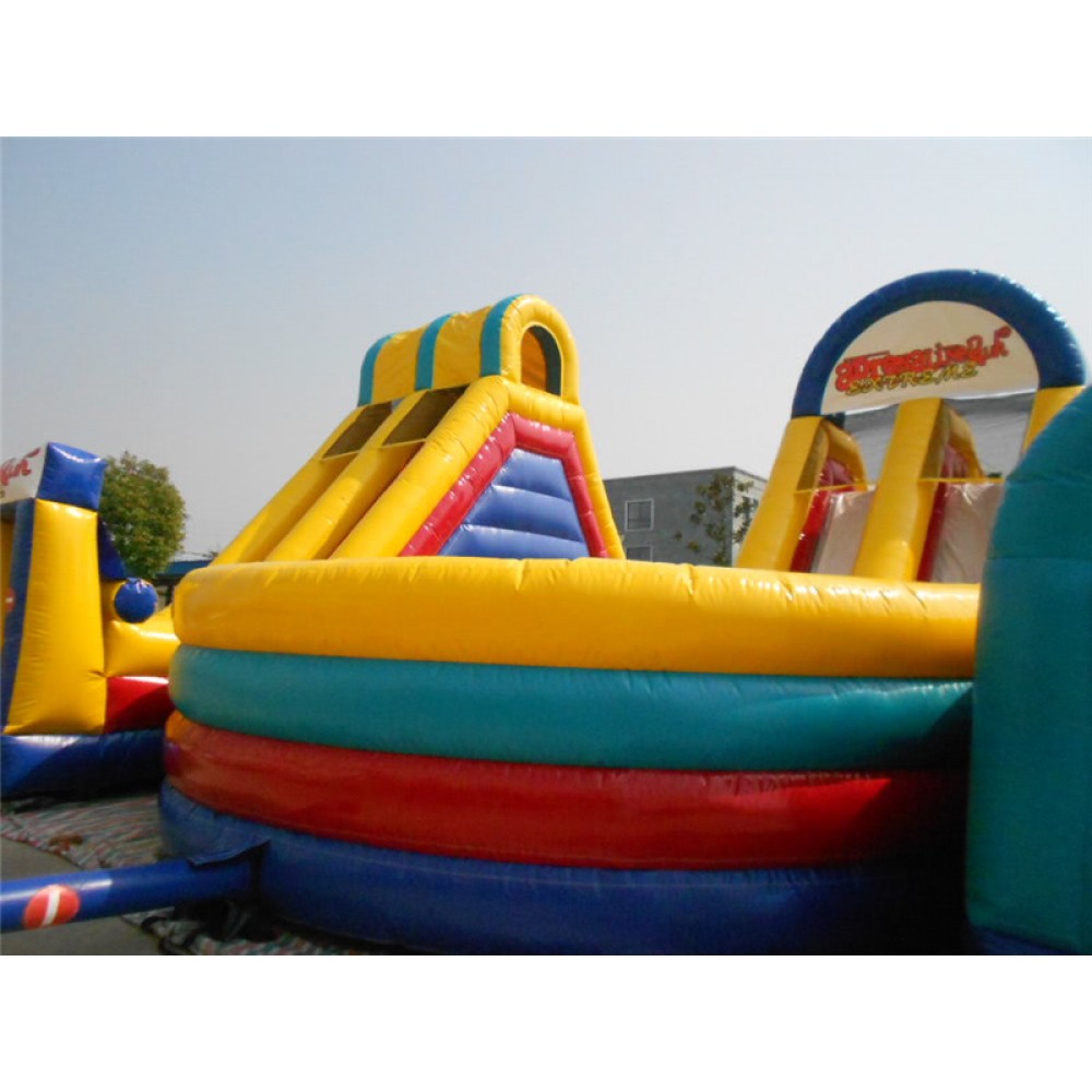 Inflatable Adrenaline Rush Extreme Obstacle Course For Sale.